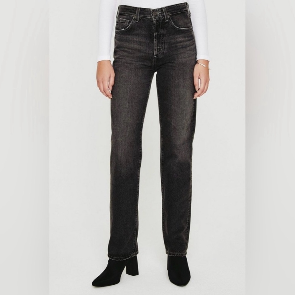AG Denim Alexxis High-Rise Vintage Straight Jean